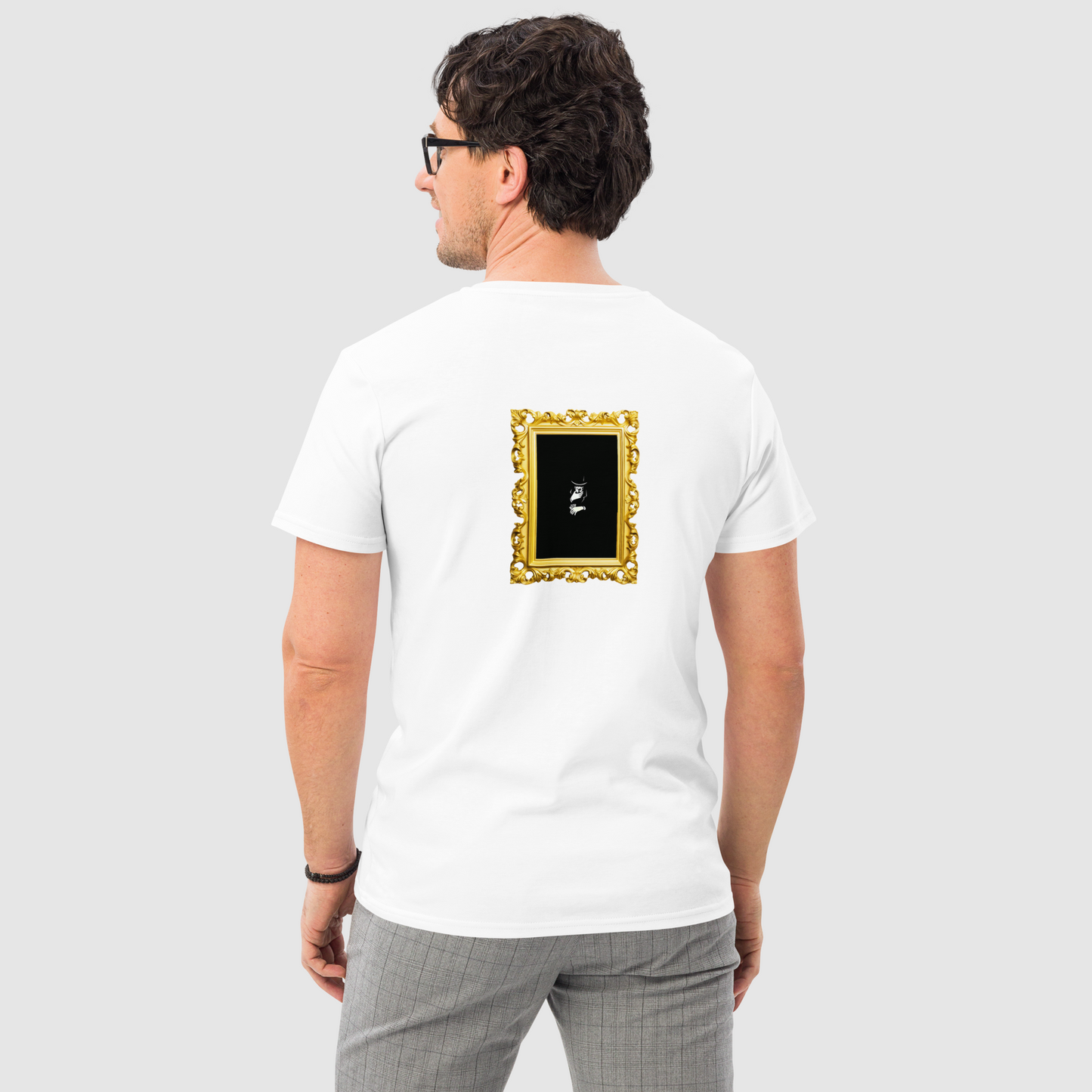 camiseta 2 cores - impressão frente e verso - quadro Flaeris