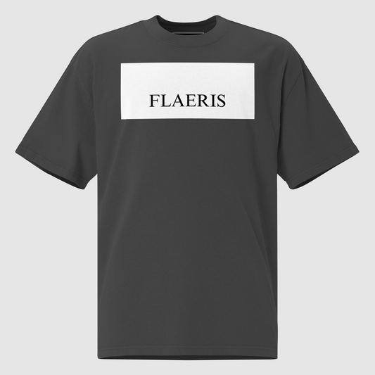 Camiseta cinzenta desbotada tamanho grande - Flaeris