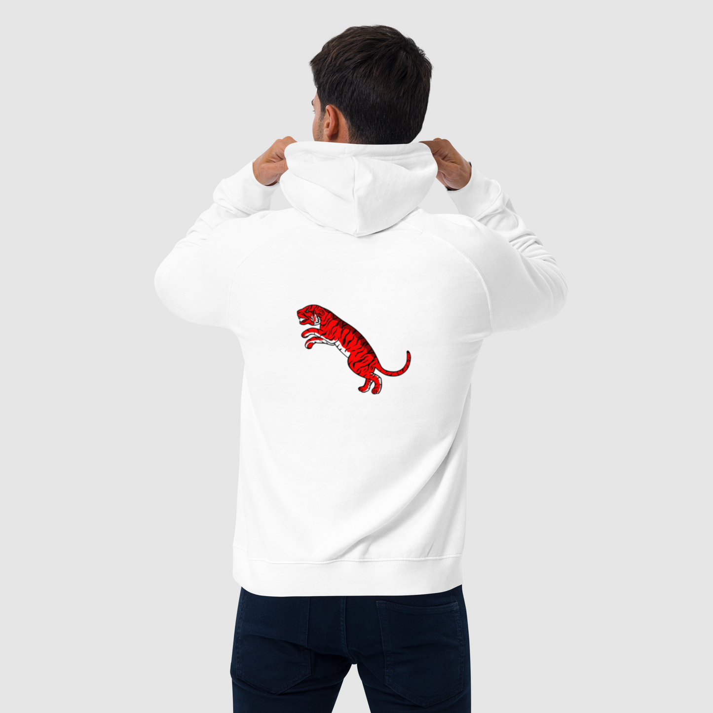moletom 3 cores impressão -  o Tigre vermelho